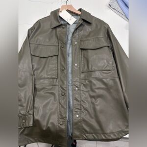Zara leather jacket